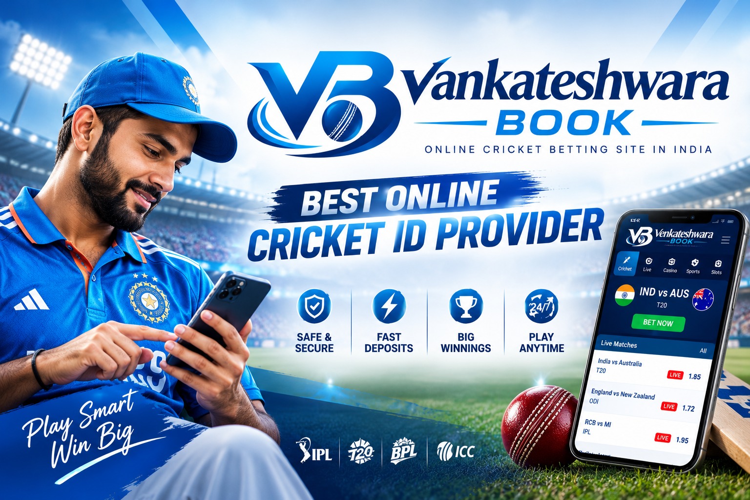 Venkateshwara Book cricket ID provider feature